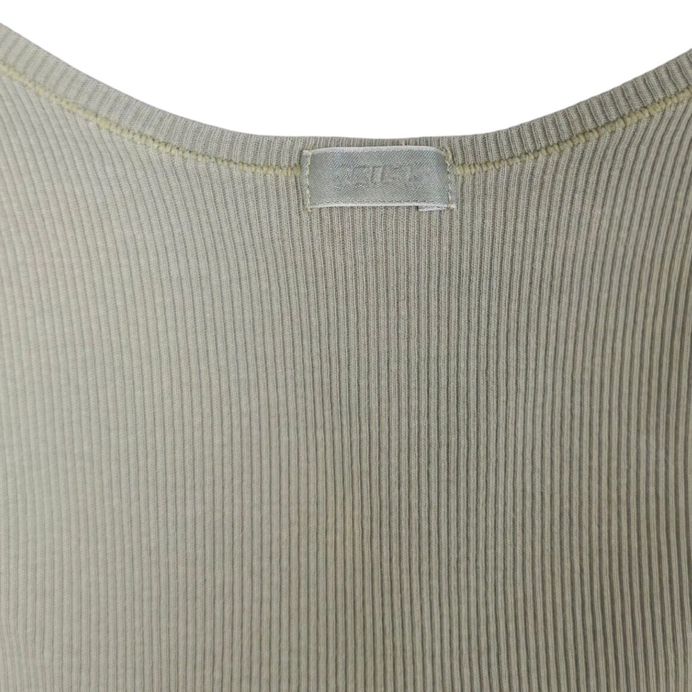 SKIMS Soft Lounge Tank Top Women S Sage Green Ribbed Scoop Neck Cropped Basic - Picture 4 of 7
